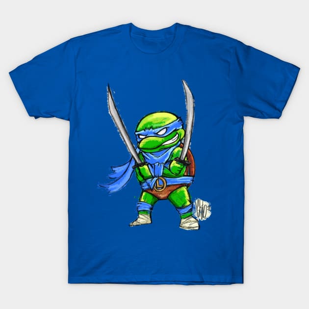 Leo - TMNT - Fan  Art T-Shirt by SkloIlustrator